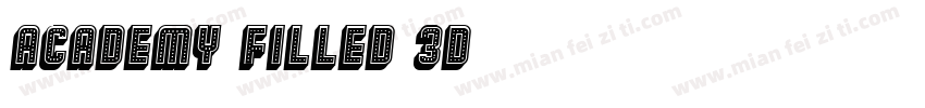 Academy Filled 3D字体转换